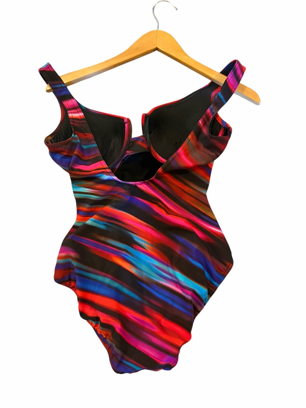 Miraclesuit Color Run Underwire Ruched Adjustable One Piece Swimsuit Size 8 - Picture 4 of 7